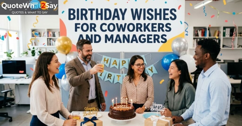 Birthday Wishes for Coworkers and Managers