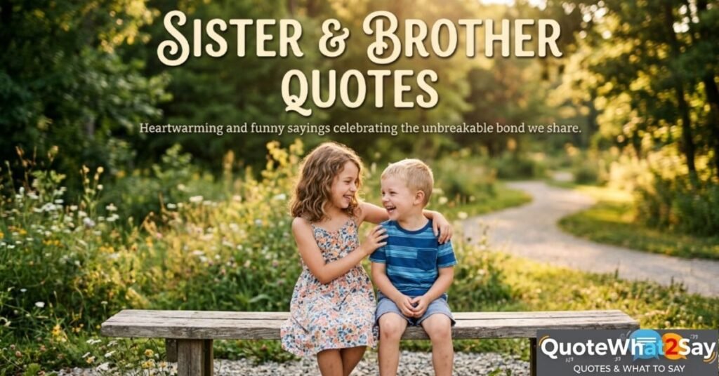 Sister and Brother Quotes
