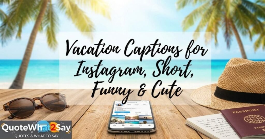 310+ Vacation Captions for Instagram, Short, Funny & Cute