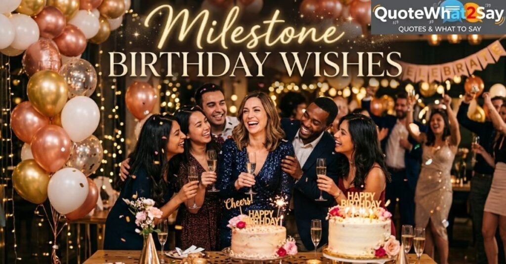 Milestone Birthday Wishes