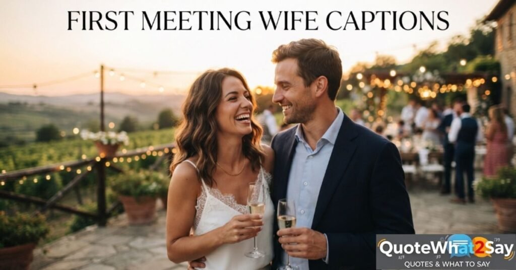 First Meeting Wife Captions