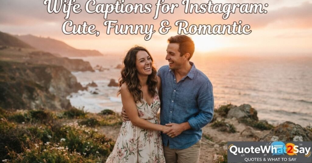 390+ Wife Captions for Instagram: Cute, Funny & Romantic