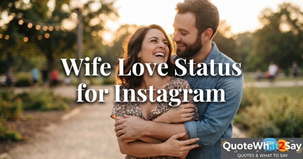 Wife Love Status for Instagram