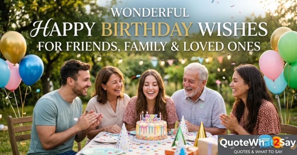 350+ Wonderful Happy Birthday Wishes for Friends, Family & Loved Ones