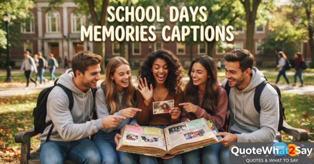 School Days Memories Captions