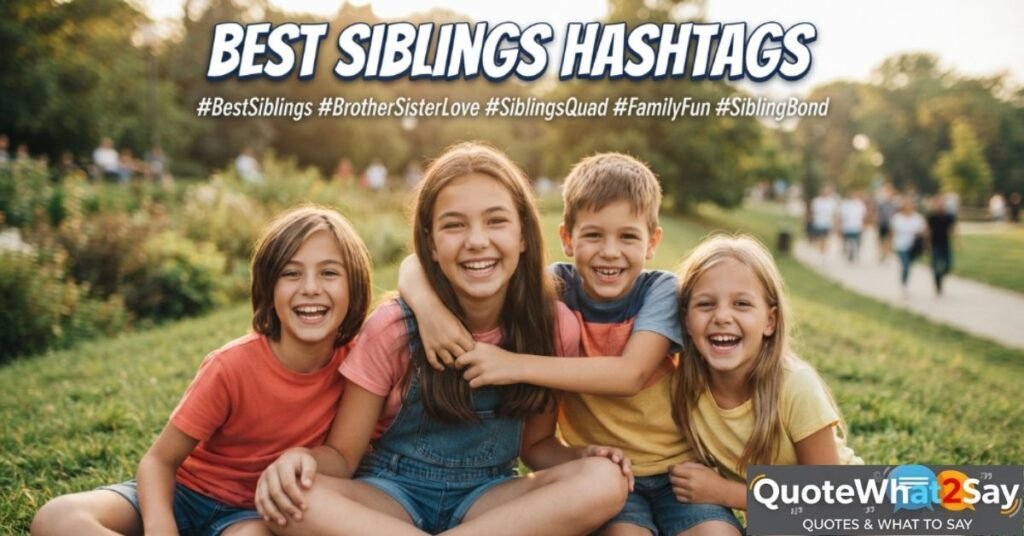 Best Siblings Hashtags