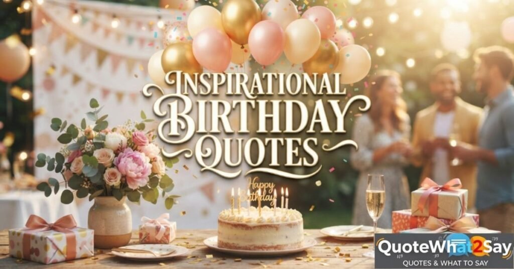 Inspirational Birthday Quotes