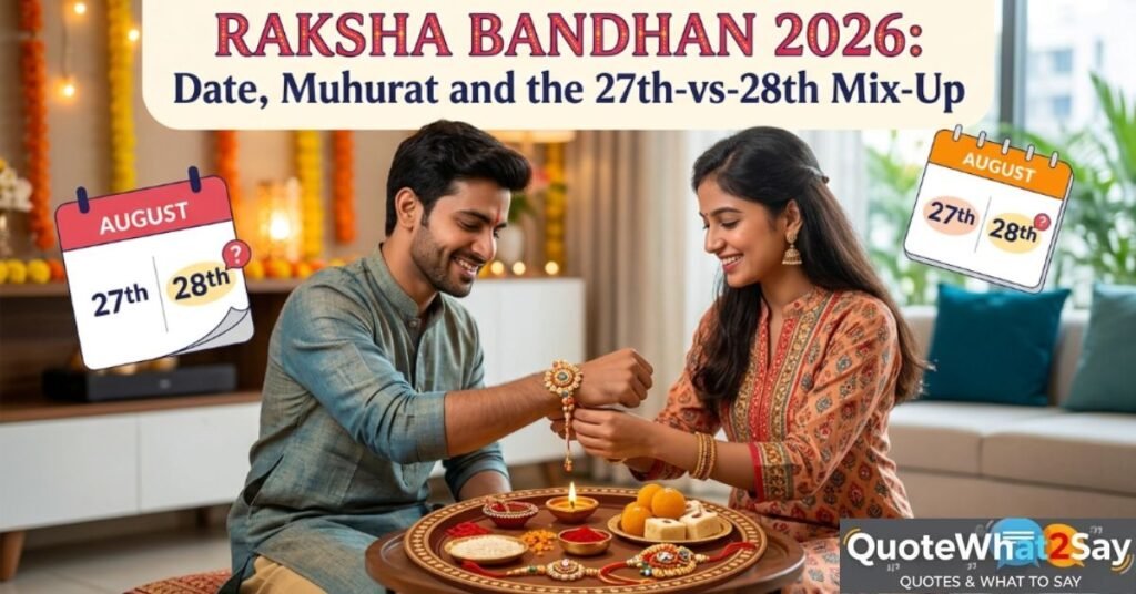 Raksha Bandhan 2026 Date: Know the Right Day, Muhurat & 27th-28th Confusion