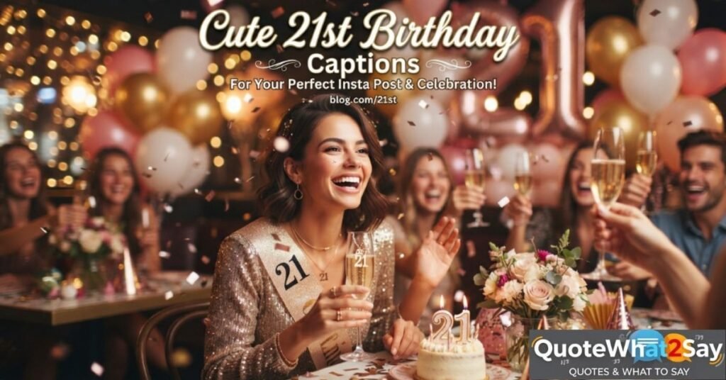 Cute 21st Birthday Captions