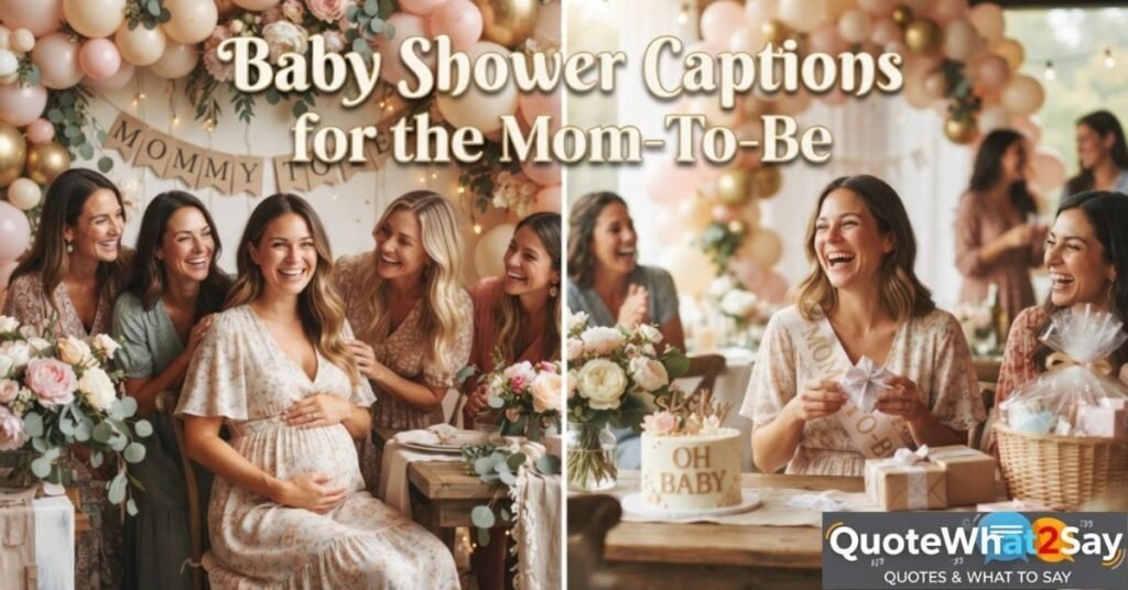 Baby Shower Captions for the Mom-To-Be