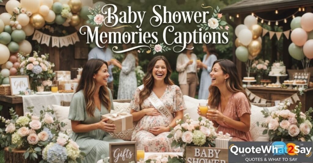 Baby Shower Memories Captions 🍼💖✨