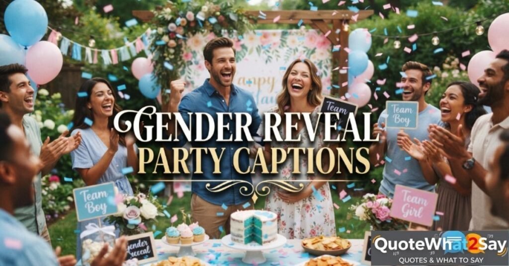 Gender Reveal Party Captions