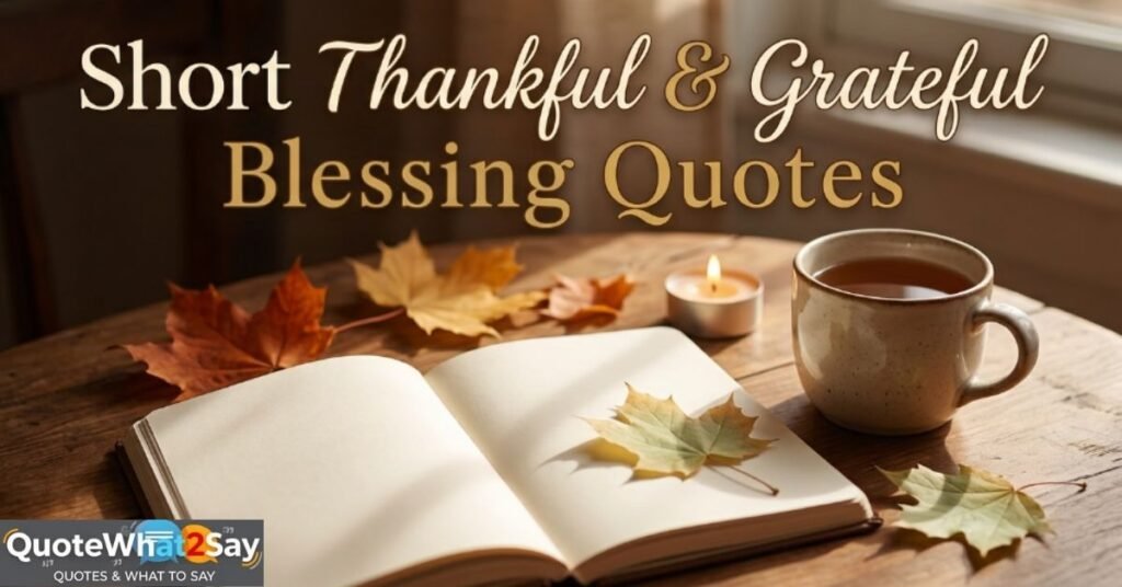 Short Thankful & Grateful Blessing Quotes