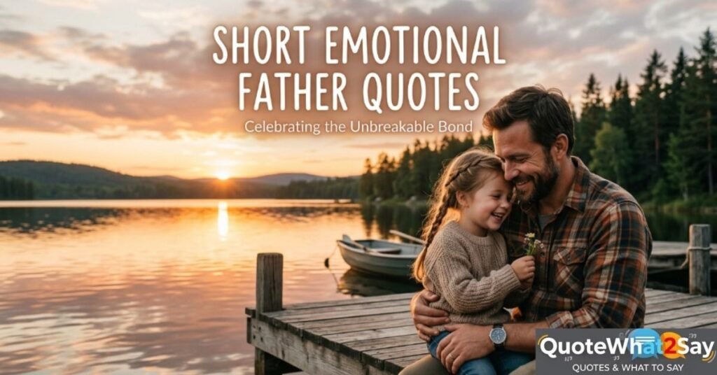 Short Emotional Father Quotes