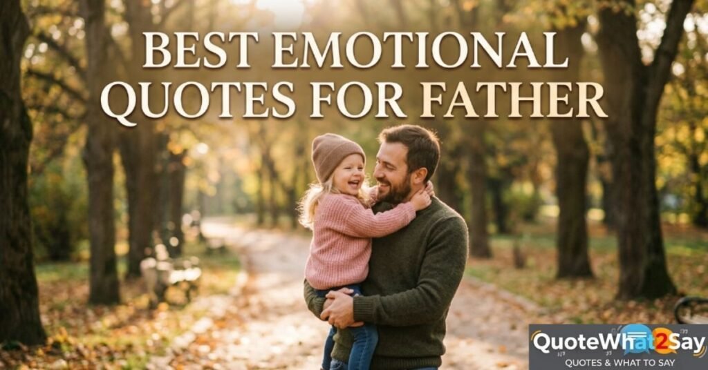 Best Emotional Quotes for Father