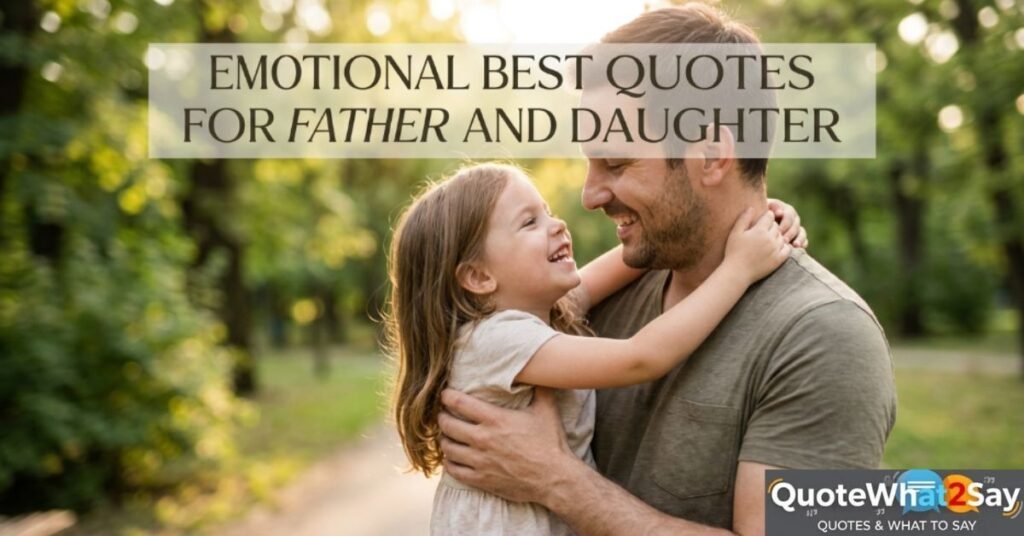 Emotional Best Quotes for Father and Daughter