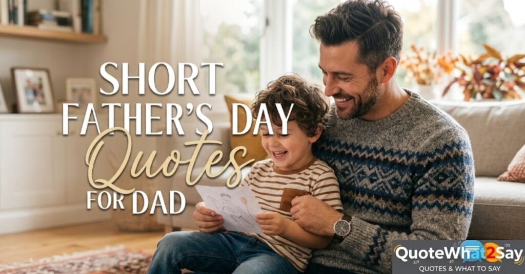Short Father's Day Quotes for Dad