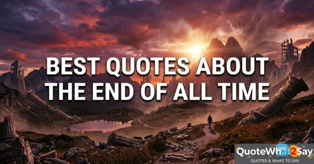 Best The End Quotes of All Time