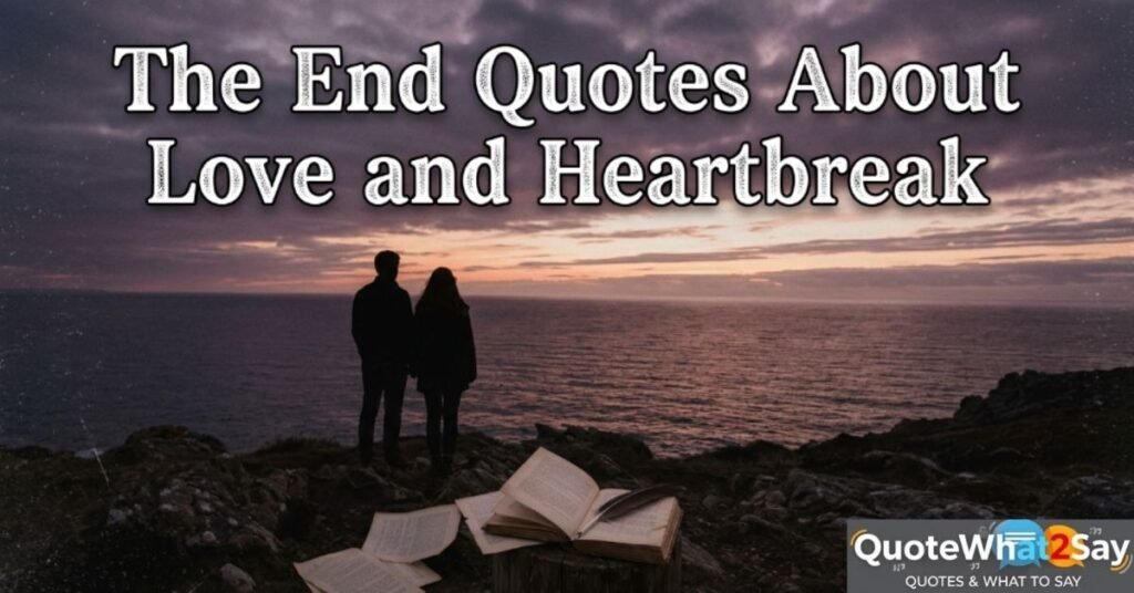 The End Quotes About Love and Heartbreak