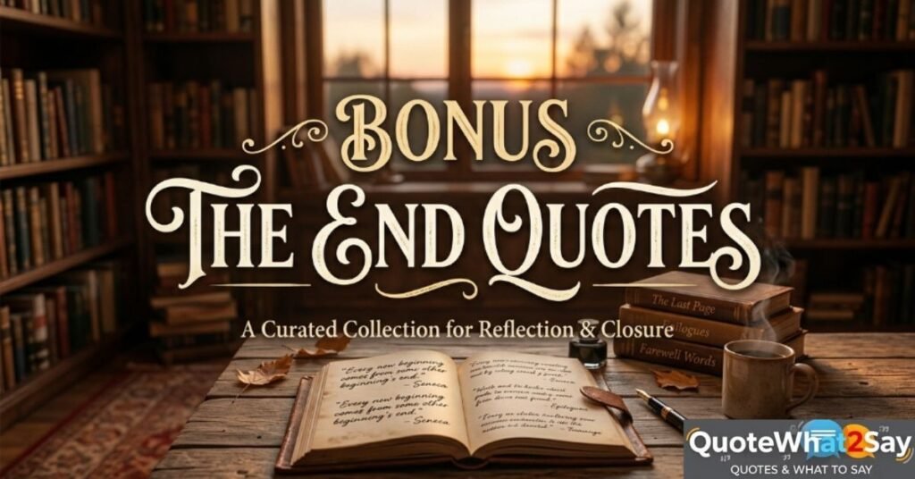 Bonus The End Quotes