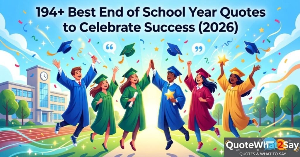 194+ Best End of School Year Quotes to Celebrate Success (2026)