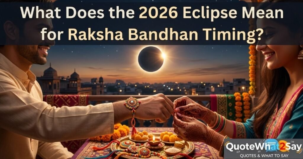 What Does the 2026 Eclipse Mean for Raksha Bandhan Timing?