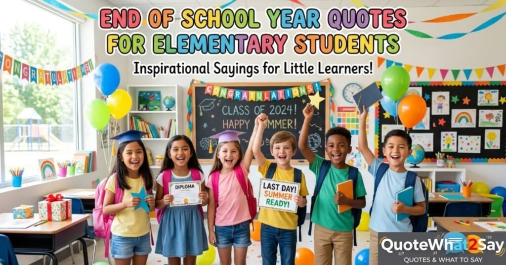 End of School Year Quotes for Elementary Students