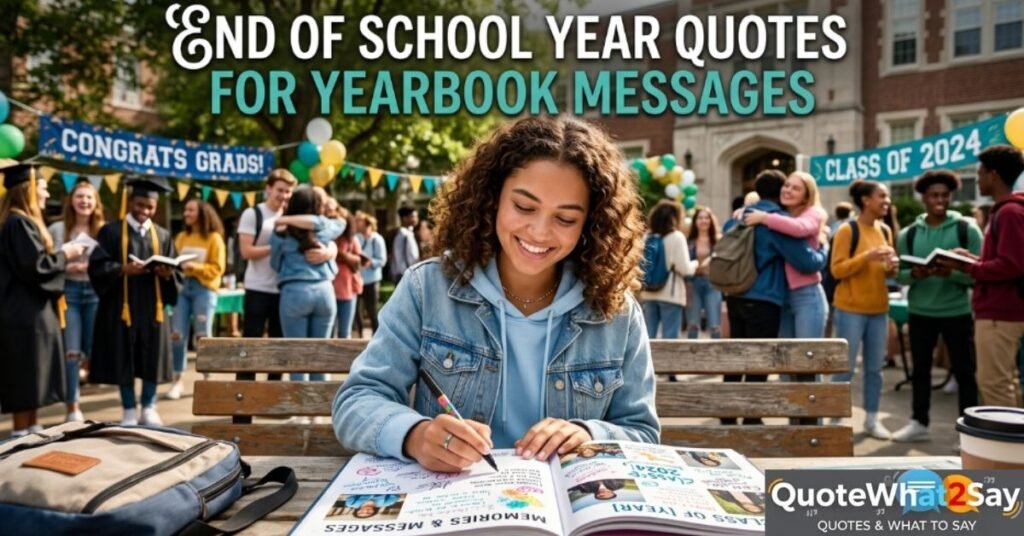 End of School Year Quotes for Yearbook Messages