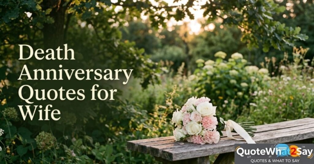 Death Anniversary Quotes for Wife