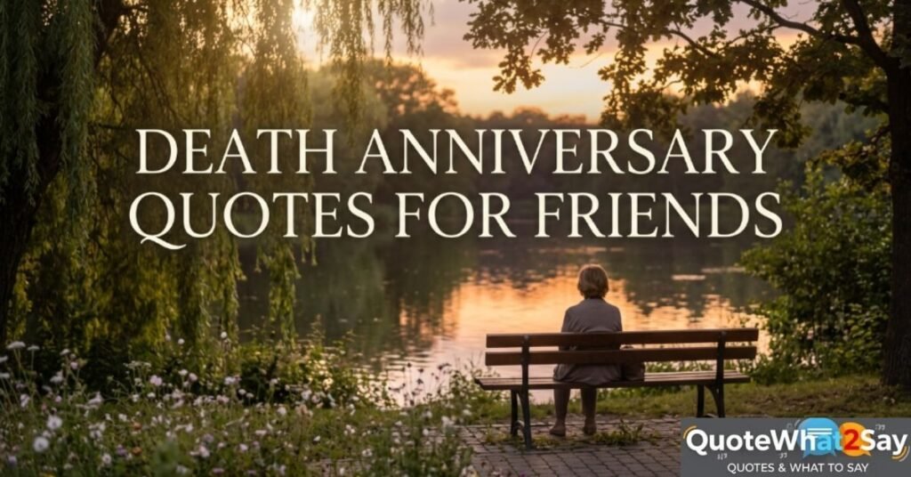 Death Anniversary Quotes for Friends