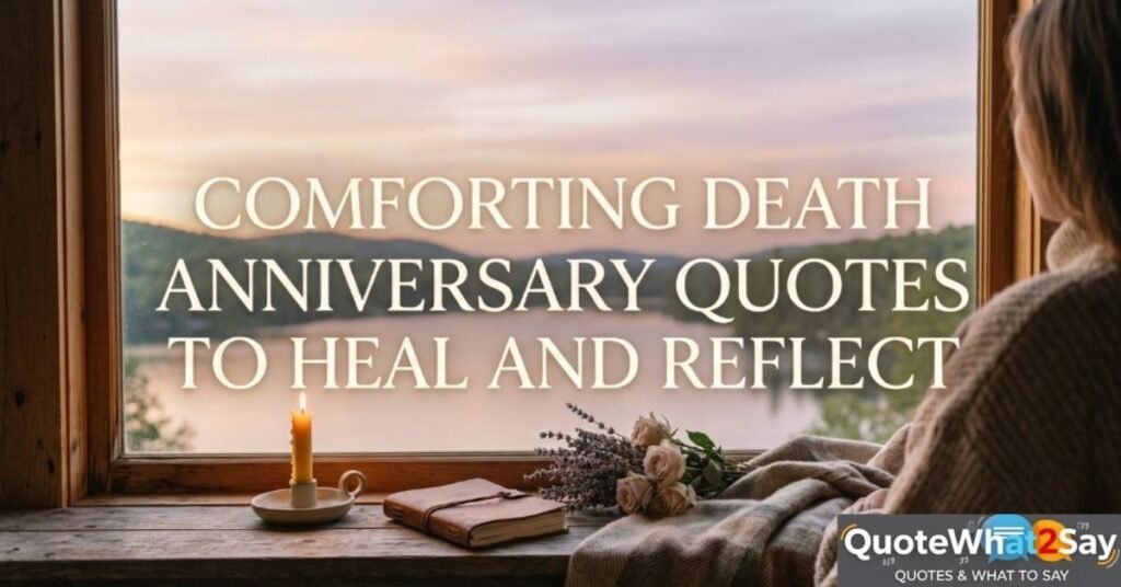 Comforting Death Anniversary Quotes To Heal and Reflect