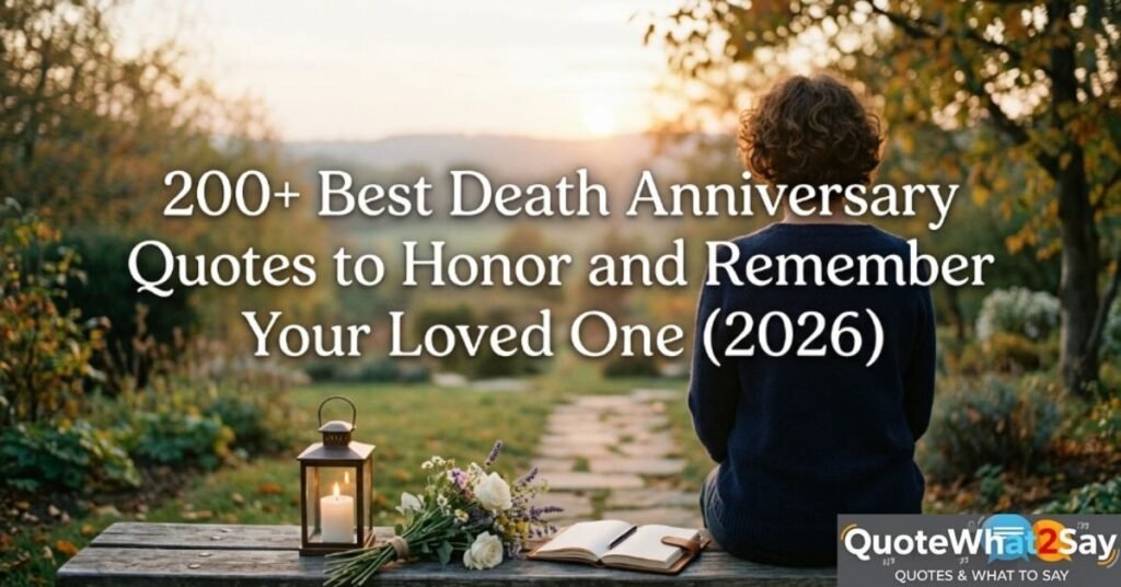 200+ Best Death Anniversary Quotes to Honor and Remember Your Loved One (2026)