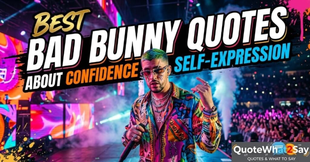 Best Bad Bunny Quotes About Confidence and Self-Expression