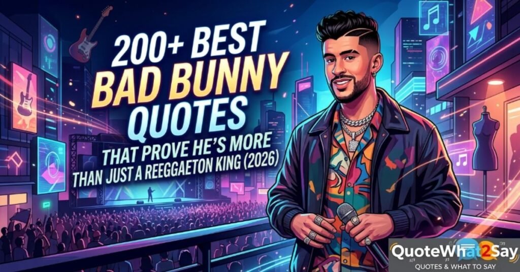 200+ Best Bad Bunny Quotes That Prove He's More Than Just a Reggaeton King (2026)