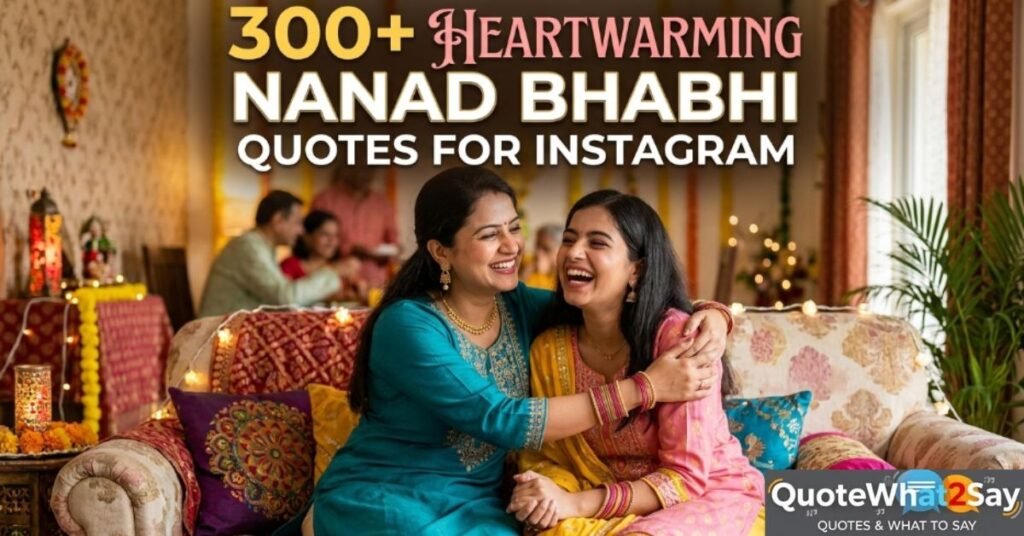 300+ Heartwarming Nanad Bhabhi Quotes for Instagram
