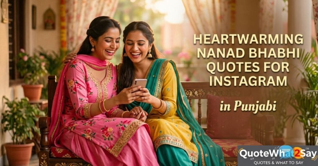 Heartwarming Nanad Bhabhi Quotes for Instagram in Punjabi