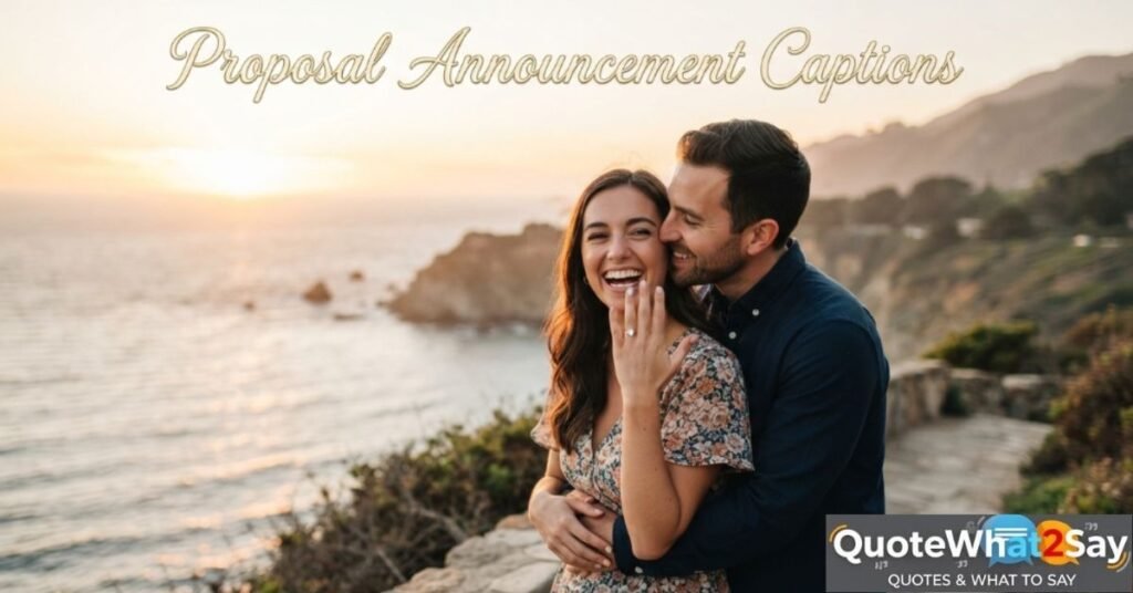 Proposal Announcement Captions