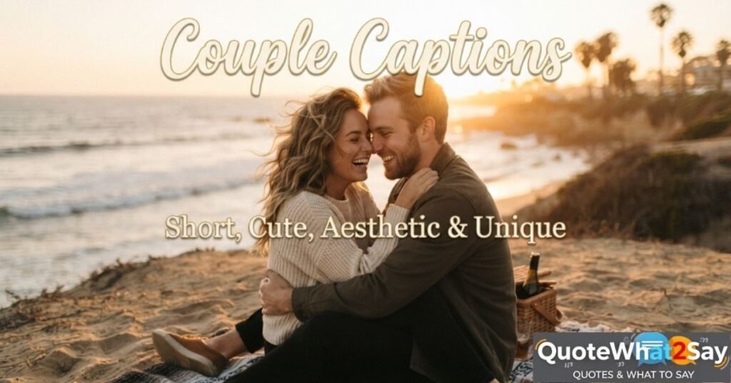 310+ Couple Captions: Short, Cute, Aesthetic & Unique