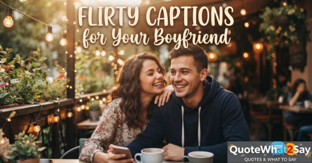 Flirty Captions for Your Boyfriend