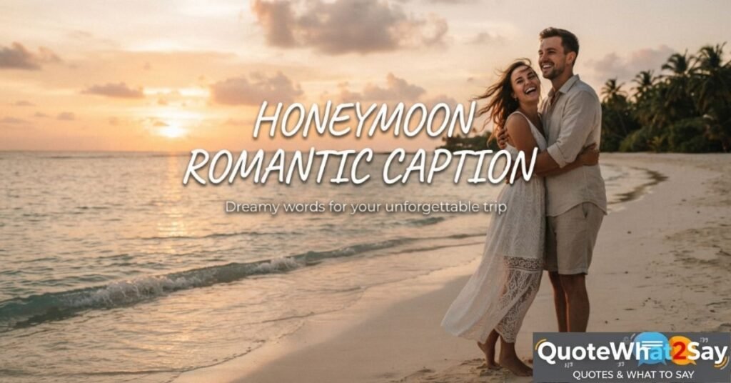 Honeymoon Romantic Captions