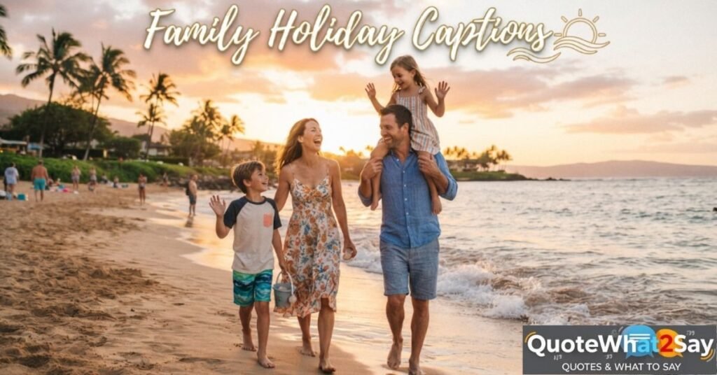 Family Holiday Captions