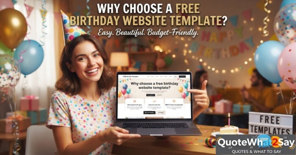 Why choose a free birthday website template?