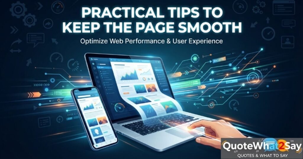 Practical tips to keep the page smooth