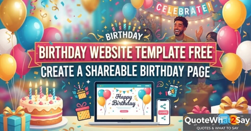 Birthday Website Templates Free — Design & Share Your Birthday Page