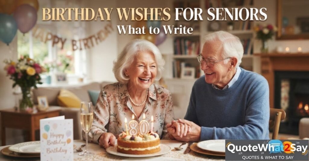Birthday Wishes for Senior: What to Write