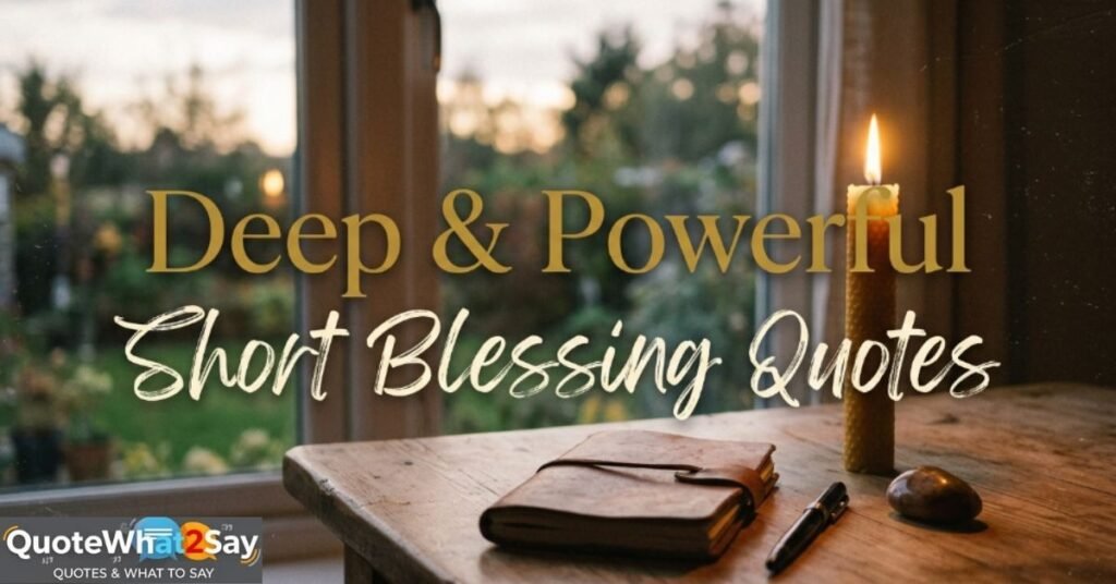 Deep & Powerful Short Blessing Quotes