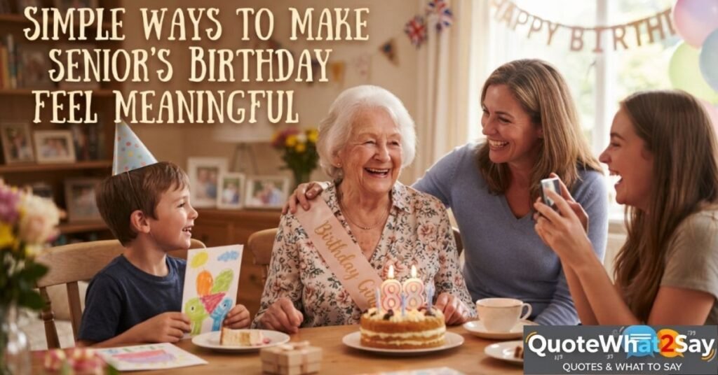 Simple Ways to Make a Senior's Birthday Feel Meaningful