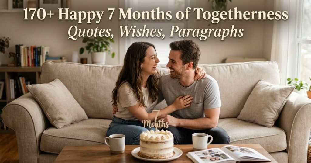 170+ Happy 7 Months of Togetherness Quotes, Wishes, Paragraphs