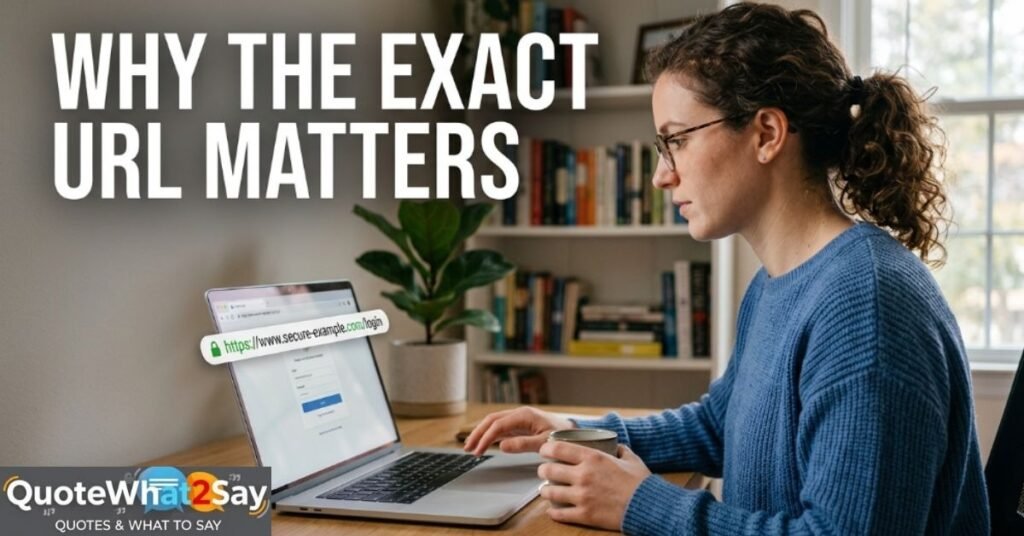 Why the Exact URL Matters