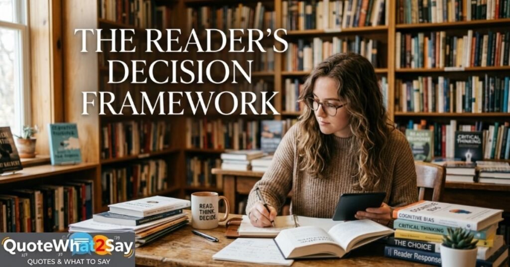 The Reader's Decision Framework